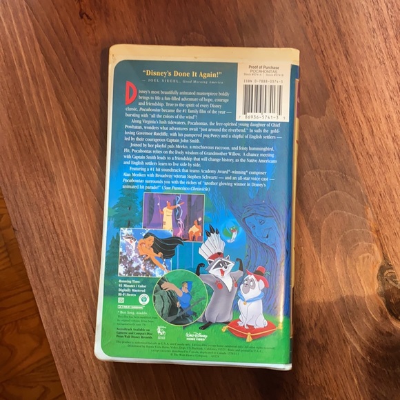 Disney pocahontas original VHS - Picture 3 of 4
